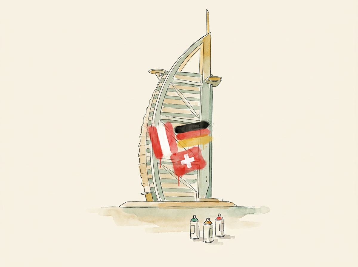 Drei Nationen — Österreich, Deutschland, Schweiz — kämpfen um dasselbe Gebäude